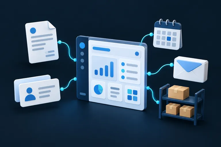 Documents, calendar and client records converge into one central management tool.